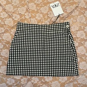Zara polka dot mini skirt